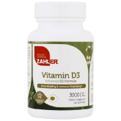 Zahler Витамин D3 Продвинутая формула с витамином D3 3000 МЕ 120 мягких капсул (Discontinued Item)