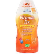 Wellesse Premium Liquid Supplements Витамин D3 натуральный кус вишни 1000 МЕ 16 жидких унций (480 мл)