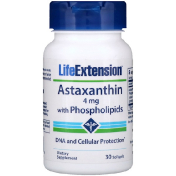 Life Extension Астаксантин с фосфолипидами 4 мг 30 мягких капсул
