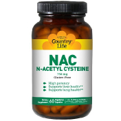 Country Life NAC N-ацетилцистеин 750 мг 60 вегетарианских капсул