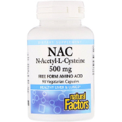 Natural Factors Ацетилцистеин 500 мг 90 вегетарианских капсул