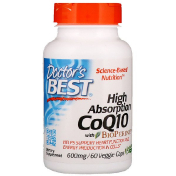 Doctor&#x27;s Best Легкоусвояемый коэнзим Q10 с биоперином 600 мг 60 растительных капсул