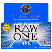 Garden of Life Vitamin Code Raw One мультивитаминная добавка из сырых ингредиентов для мужчин (для приема 1 раз в день) 75 вегетарианских капсул