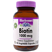 Bluebonnet Nutrition Биотин 1000 мкг 90 вегетарианских капсул