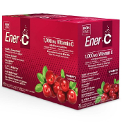 Ener-C Витамин C шипучий растворимый порошок для напитка со вкусом клюквы 30 пакетиков 10 0 унций (282 3 г)