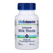 Life Extension Европейский молочный чертополох 60 желатиновых капсул