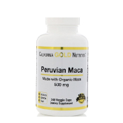 California Gold Nutrition Peruvian Maca 500 mg 240 Veggie Caps
