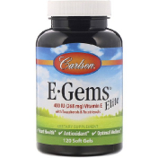 Carlson Labs E-Gems Elite Vitamin E 400 IU (268 mg) 120 Soft Gels