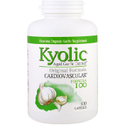 Kyolic Выдержанный чесночный экстракт для сердечно-сосудистой системы формула 100 300 капсул