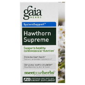 Gaia Herbs Боярышник Supreme 60 вегетарианских жидких фито-капсул