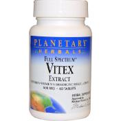 Planetary Herbals Полный спектр экстракт витекса 500 мг 60 таблеток