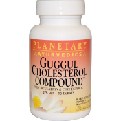 Planetary Herbals Guggul Cholesterol Compound (состав с гуггулом против холестерина) 375 мг 90 таблеток