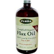 Flora Сертифицированное натуральное льняное масло 32 жидких унций (946 мл)