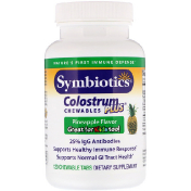 Symbiotics Жевательные ананасовые таблетки Colostrum Plus 120 Жевательных Таблеток