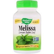 Nature&#x27;s Way Мелисса лист лимонной мяты 500 мг 100 вегетарианских капсул