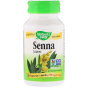Nature&#x27;s Way Senna Leaves 450 mg 100 Vegetarian Capsules