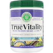 Green Foods Corporation True Vitality Растительный протеиновый шейк с DHA ваниль 25.2 унции (714 г)