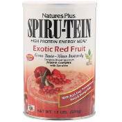 Nature&#x27;s Plus Сыворотка Spiru-Tein питание с высоким содержанием белка экзотические красные ягоды 504 г