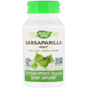 Nature&#x27;s Way Sarsaparilla Root 850 mg 100 Vegan Capsules