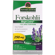 Nature&#x27;s Answer Forskohlii 250 мг 60 шт. вегетарианские капсулы