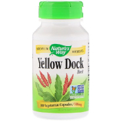 Nature&#x27;s Way Yellow Dock Root 500 mg 100 Vegetarian Capsules