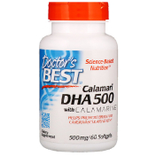 Doctor&#x27;s Best Calamari DHA 500 with Calamarine 500 mg 60 Softgels