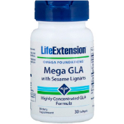 Life Extension Мега-ГЛА с кунжутными лигнанами 30 мягких таблеток