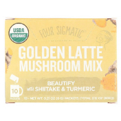 Four Sigmatic Golden Latte Mushroom Mix 10 Packets 0.21 oz (6 g) Each