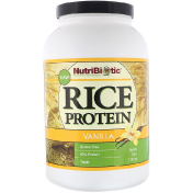 NutriBiotic Протеин необработанного риса ваниль 3 фунта (1 36 кг)