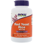 Now Foods Красные рисовые дрожжи 600 мг 120 капсул на растительной основе