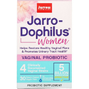 Jarrow Formulas Jarro-Dophilus вагинальный пробиотик для женщин 30 покрытых желудочно-резистентной оболочкой вегкапсул