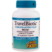 Natural Factors Travel Biotic BB536 30 вегетарианских капсул