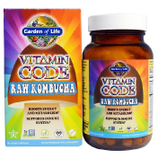 Garden of Life Vitamin Code Сырой комбуча 60 веганских капсул UltraZorbe