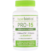 Hyperbiotics PRO-15 сила в сочетании с плодами киви 60 запатентованных таблеток с эффектом медленного высвобождения