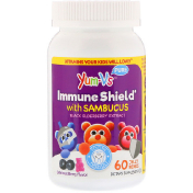Yum-V&#x27;s Immune Shield с бузиной со вкусом ягод 60 желе
