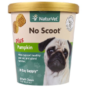 NaturVet No Scoot for Dogs Plus Pumpkin Soft Chews 6.3 oz (180 g)