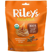 Riley’s Organics Лакомства для собак маленькая косточка рецепт с арахисовым маслом и патокой 5 унций (142 г)