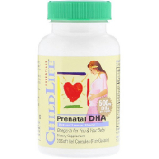 ChildLife Пренатальная добавка с ДГК натуральный лемонный вкус 500 мг 30 мягких желатиновых капсул