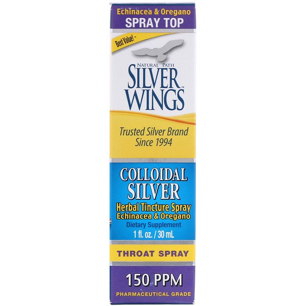 Natural Path Silver Wings Коллоидное серебро спрей с травяной настойкой 150 ч/млн 1 жидк. унц. (30 мл). Цена, купить Natural Path Silver Wings Коллоидное серебро спрей с травяной настойкой 150 ч/млн 1 жидк. унц. (30 мл) в Москве и России с доставкой. Natural Path Silver Wings Коллоидное серебро спрей с травяной настойкой 150 ч/млн 1 жидк. унц. (30 мл): обзор, отзывы, описание, продажа.