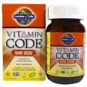 Garden of Life Vitamin Code RAW Iron 30 веганских капсул