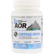 Advanced Orthomolecular Research AOR Ортомолекулярное железо 60 вегетарианских капсул