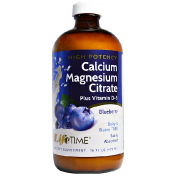 LifeTime Vitamins Цитрат кальция и магния со вкусом голубики 16 жидких унций (473 мл)