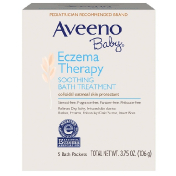 Aveeno Для детей лечение экземы успокаивающая ванна без запаха 5 пакетов для ванны 3.75 унций (106 г)