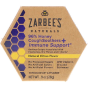 Zarbee&#x27;s 96% Honey Cough Soothers + Immune Support Natural Citrus Flavor 14 Pieces