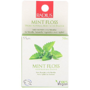 RADIUS Mint Floss Vegan Natural Mint with Xylitol 55 yds (50 m)