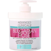 Advanced Clinicals Anti-Aging Rescue Cream Bulgarian Rose 16 oz (454 g)