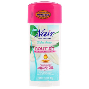 Nair Hair Remover Cream Glides Away Nourish With 100% Natural Moroccan Argan Oil & Orange Blossom 3.3 oz (93 g)