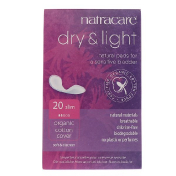 Natracare Dry & Light покрытие из органического хлопка Slim 20 прокладок
