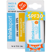 Think Thinksport Face & Body Sunscreen Stick For Kids SPF 30 64 oz (18.4 g)