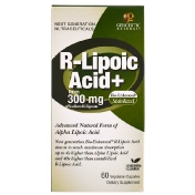 Genceutic Naturals R-Lipoic Acid+ 300 mg 60 Vegetarian Capsules